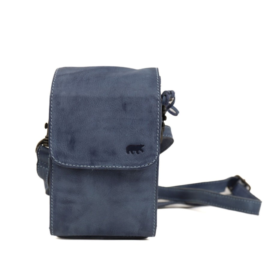 Bear Design Telefoontasjes | Schoudertasje 'Robbie' 2.0 Elemental Blue