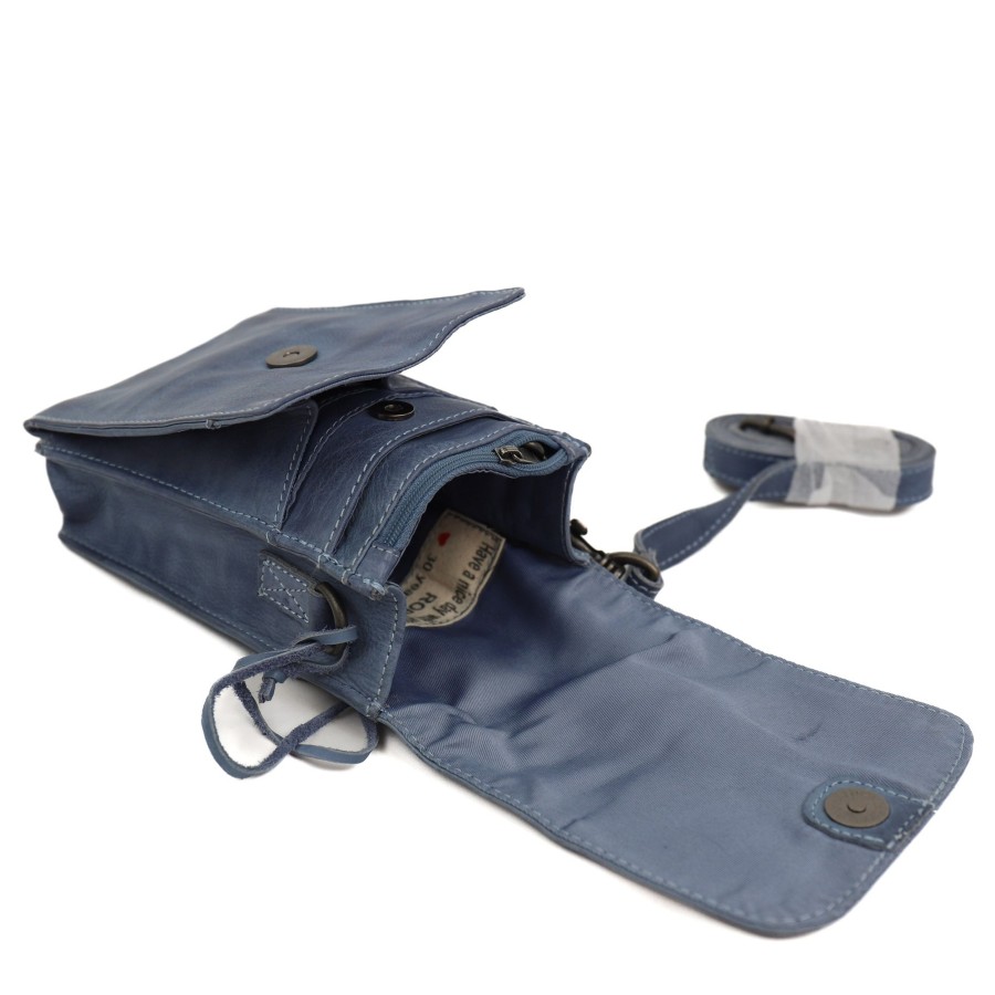 Bear Design Telefoontasjes | Schoudertasje 'Robbie' 2.0 Elemental Blue