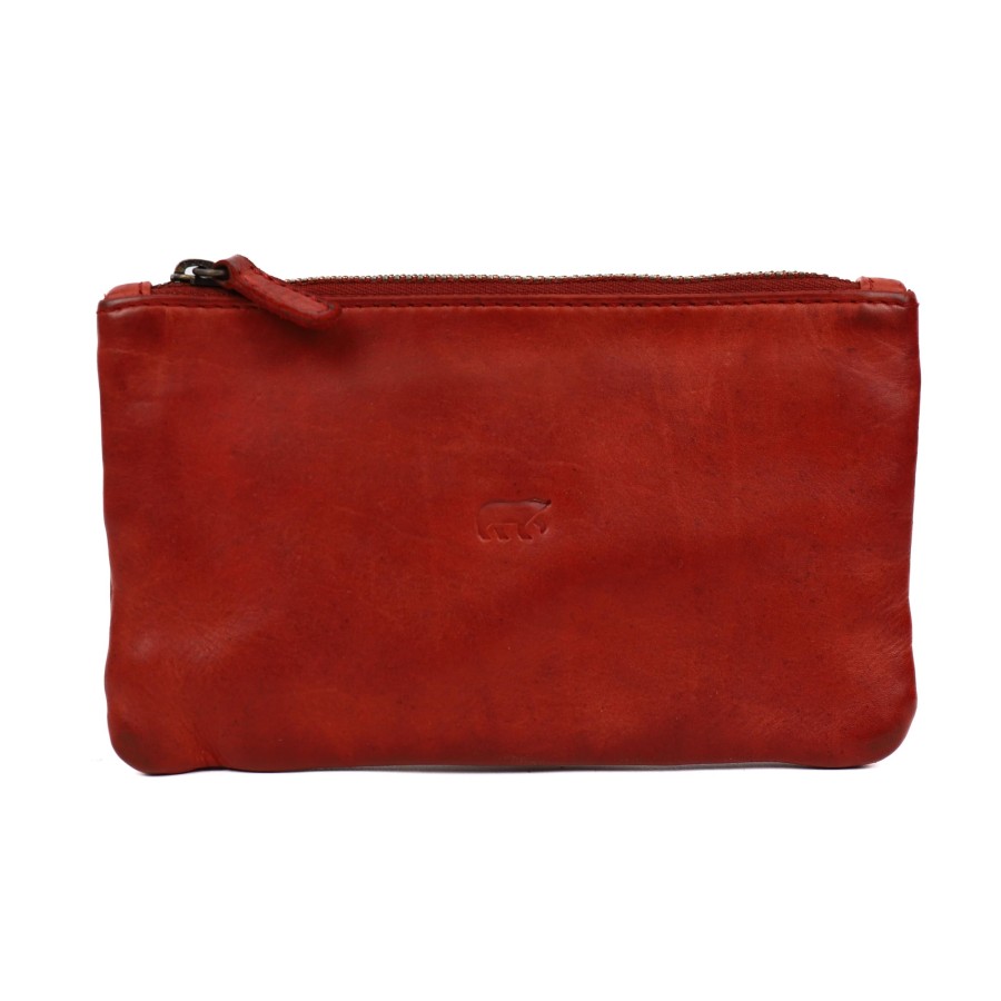 Bear Design Sleuteletuis & Klein Lederwaren | Etui 'Nova' Rood