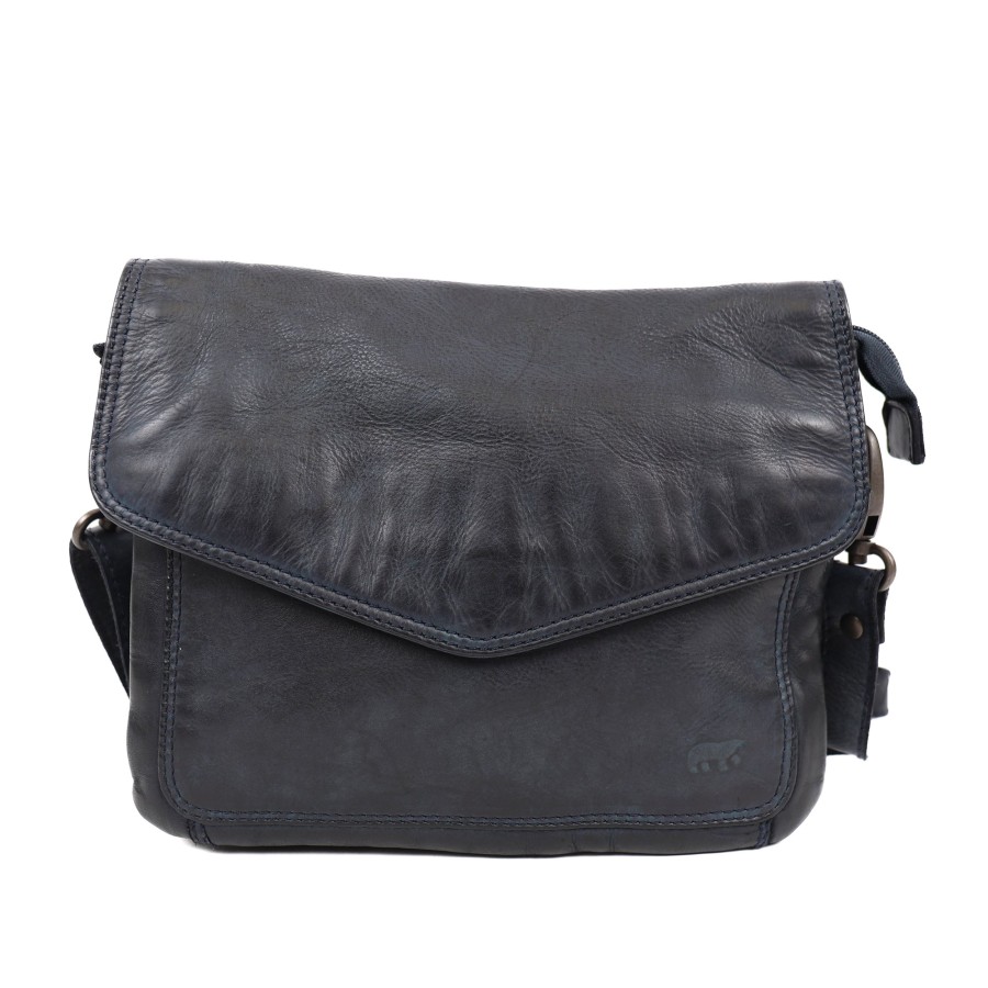 Bear Design Kleine Schoudertassen | Enveloptas 'Femke' Blauw Donkerblauw