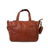 Bear Design Kleine Handtassen | Hand-/Schoudertasje 'Marie' Cognac