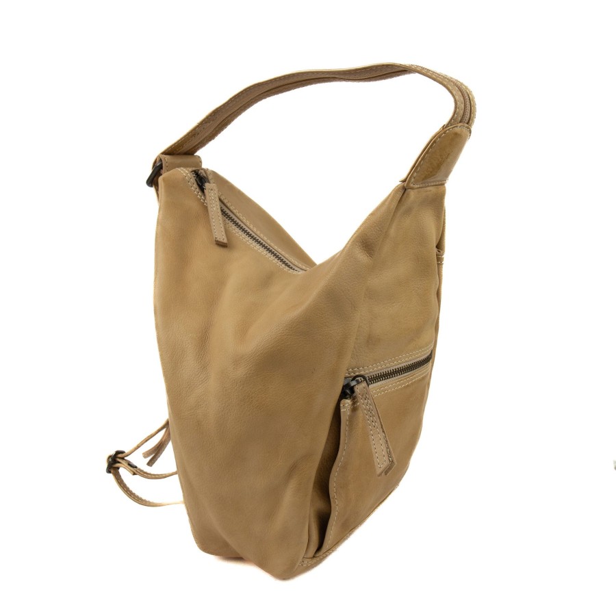Bear Design Middelmaat Rugzakken | Rugzakje 'Hannie' Beige