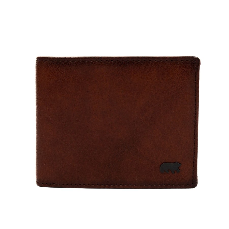 Bear Design Billfolds | Billfold 'Lucas' Cognac
