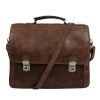 Bear Design Laptoptassen T/M 15,6 Inch | Aktetas 'Willem-Jan' Donkerbruin