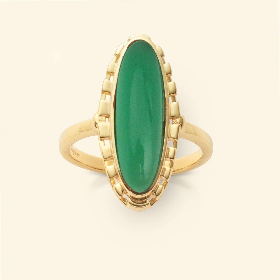 Josephina Jewelry Ringen | Vic Groene Agaat Ring
