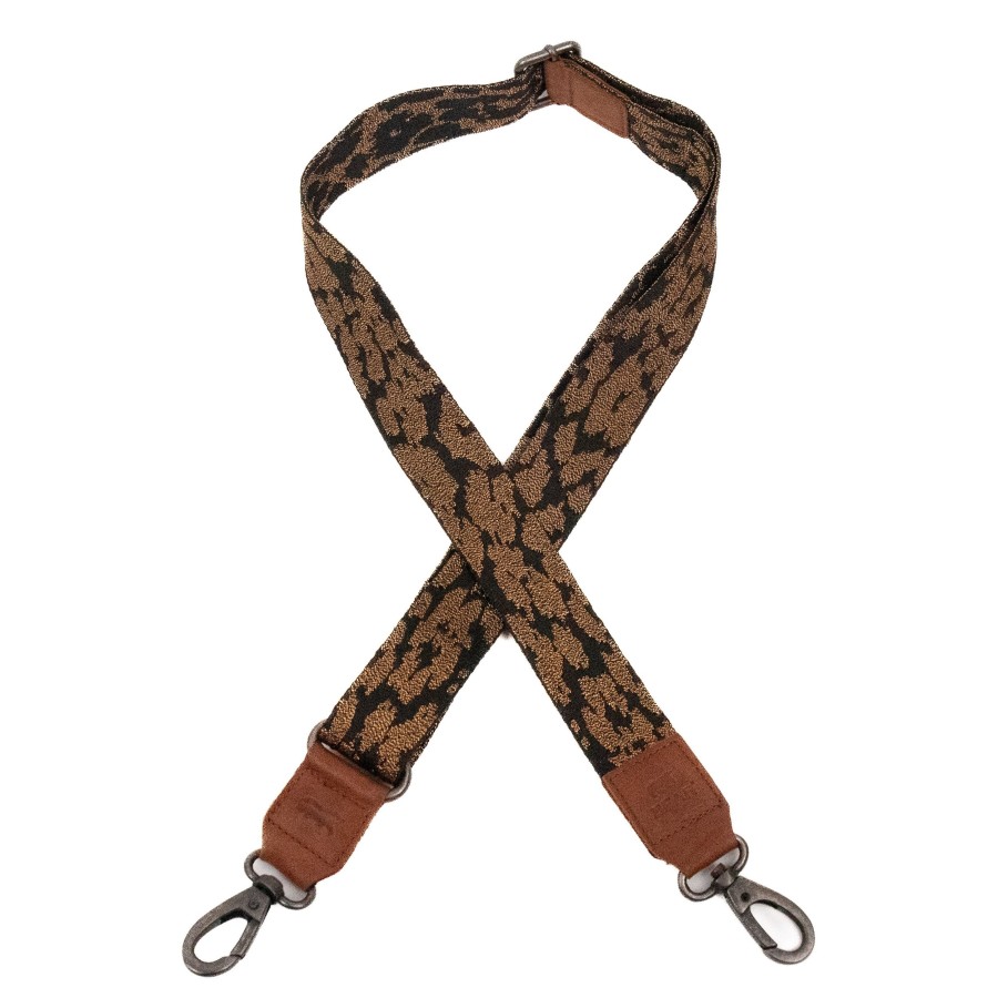 Bear Design Bag Straps | Bag Strap 'Leopard' Glitter/ Cognac