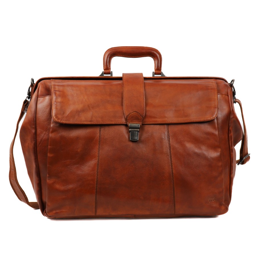 Bear Design Autovakantie | Dokters-/Weekendtas 'Victor' Cognac