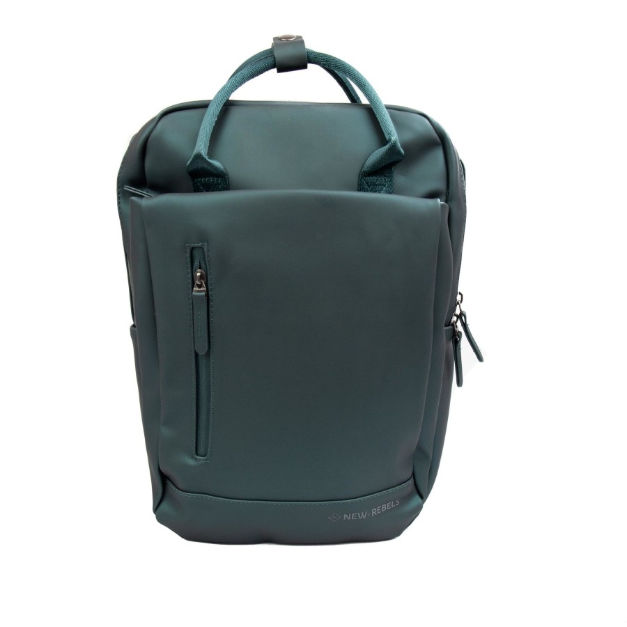 New Rebels Laptoptassen T/M 14 Inch | Rugzak 'Harper' Groen
