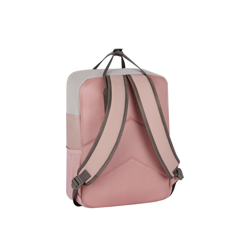 New Rebels Laptoptassen T/M 15,6 Inch | Rugzak 'Springfield' Old Pink/Beige