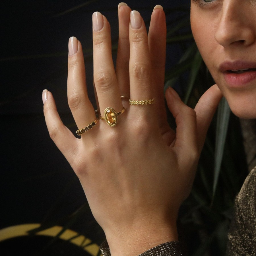 Josephina Jewelry Ringen | Vintage Luna Citrine Ring