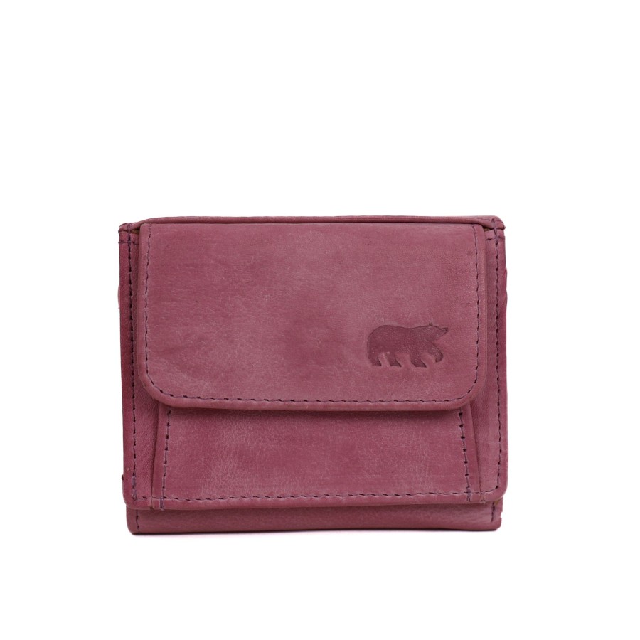 Bear Design Sleuteletuis & Klein Lederwaren | Portemonneetje 'Nana' Pink