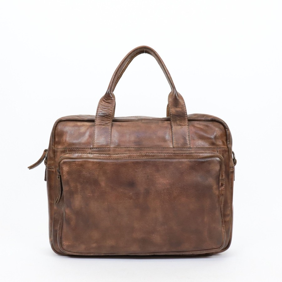 Bear Design Laptoptassen T/M 15,6 Inch | Laptoptas 'Hugo' Cl 32815 Donkerbruin