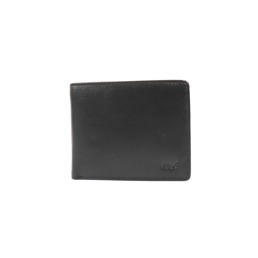 Bear Design Billfolds | Billfold 'Lucas' Zwart Zwart (Fr)