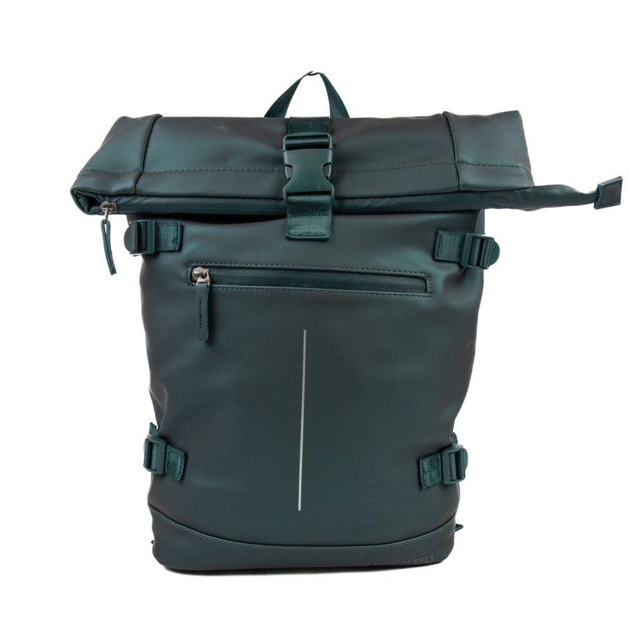 New Rebels Laptoptassen T/M 15,6 Inch | Rugzak 'William' 17L Groen