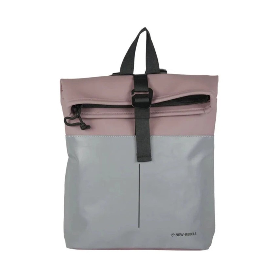 New Rebels Waterproof Rugzakken | Waterdicht Rugzakje 'Mart' Mini 9L Paars/Reflectief