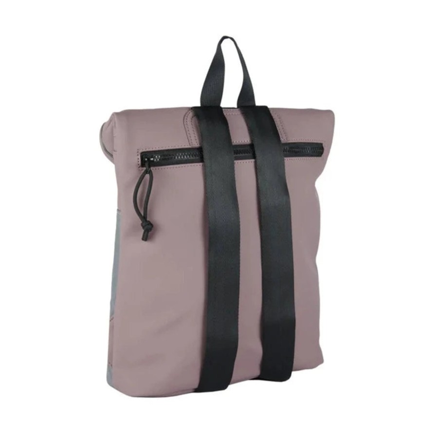 New Rebels Waterproof Rugzakken | Waterdicht Rugzakje 'Mart' Mini 9L Paars/Reflectief