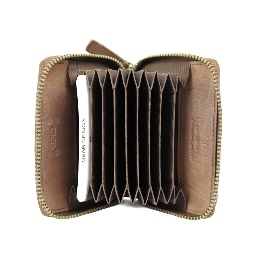 Bear Design Pasjeshouders | Pasjeshouder 'Rudie' Cl 19408 Donkerbruin