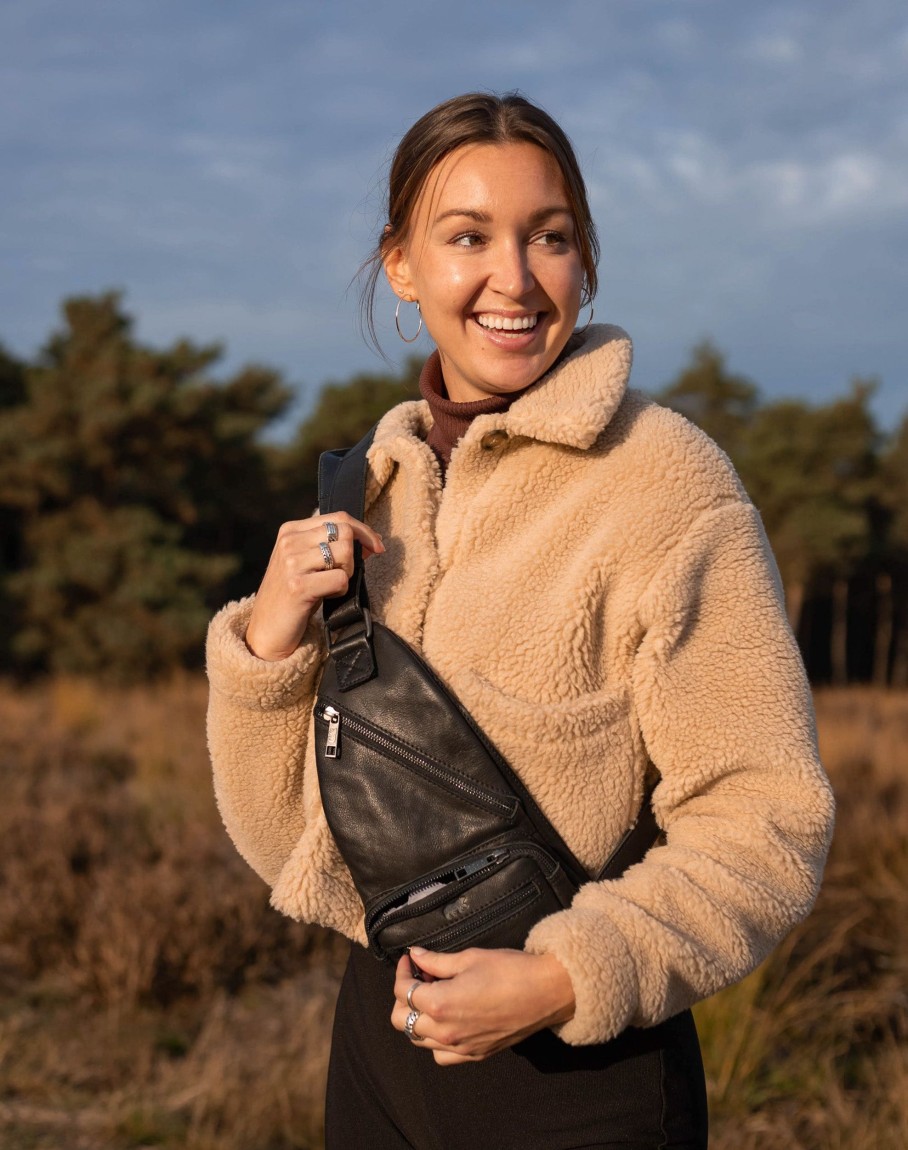 Bear Design Crossbody Tassen | Crossbody Tas 'Nolani' Zwart