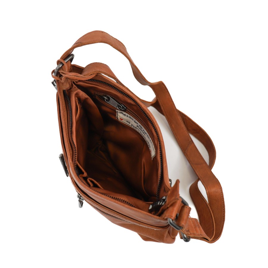 Bear Design Crossbody Tassen | Schoudertas 'Kira' Cognac