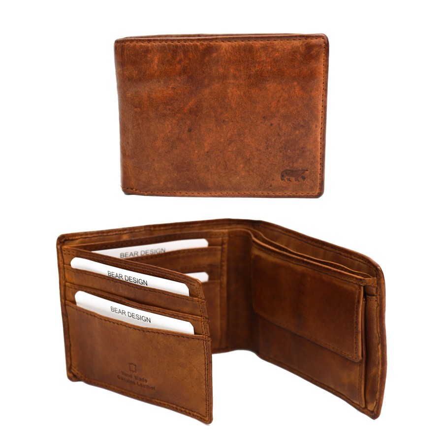 Bear Design Billfolds | Billfold 'Pim' Cognac