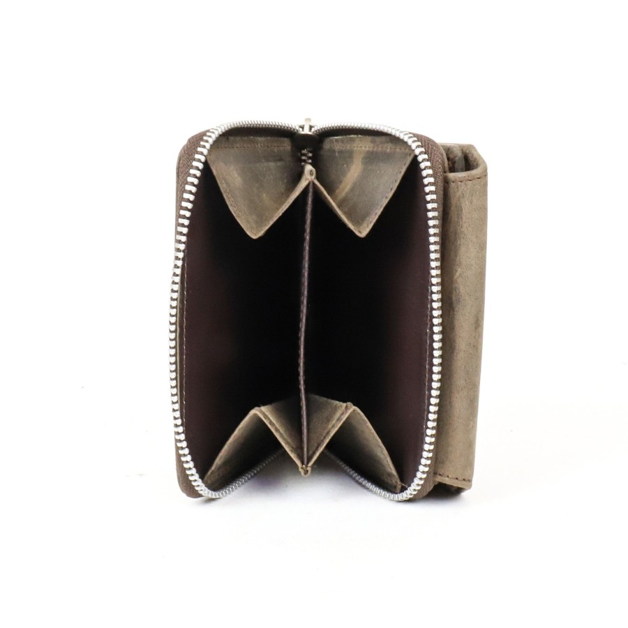 Bear Design Middelmaat Portemonnees | Ritsportemonneetje 'Britt' Hd 9490 Bruin