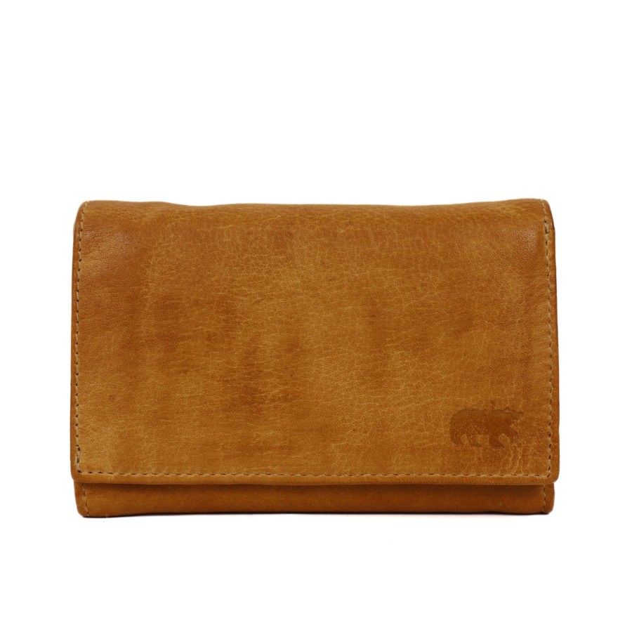 Bear Design Middelmaat Portemonnees | Overslag Portemonnee 'Sweety' Cp 5066 Geel