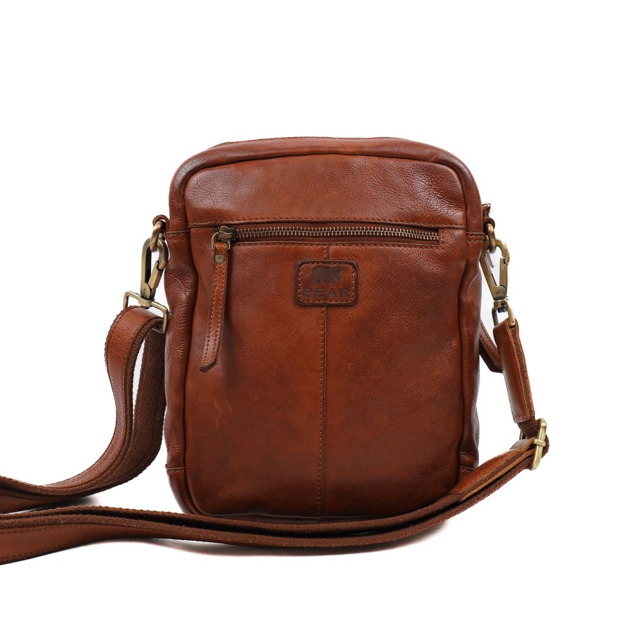 Bear Design Crossbody Tassen | Schoudertas 'Ringo' Cognac