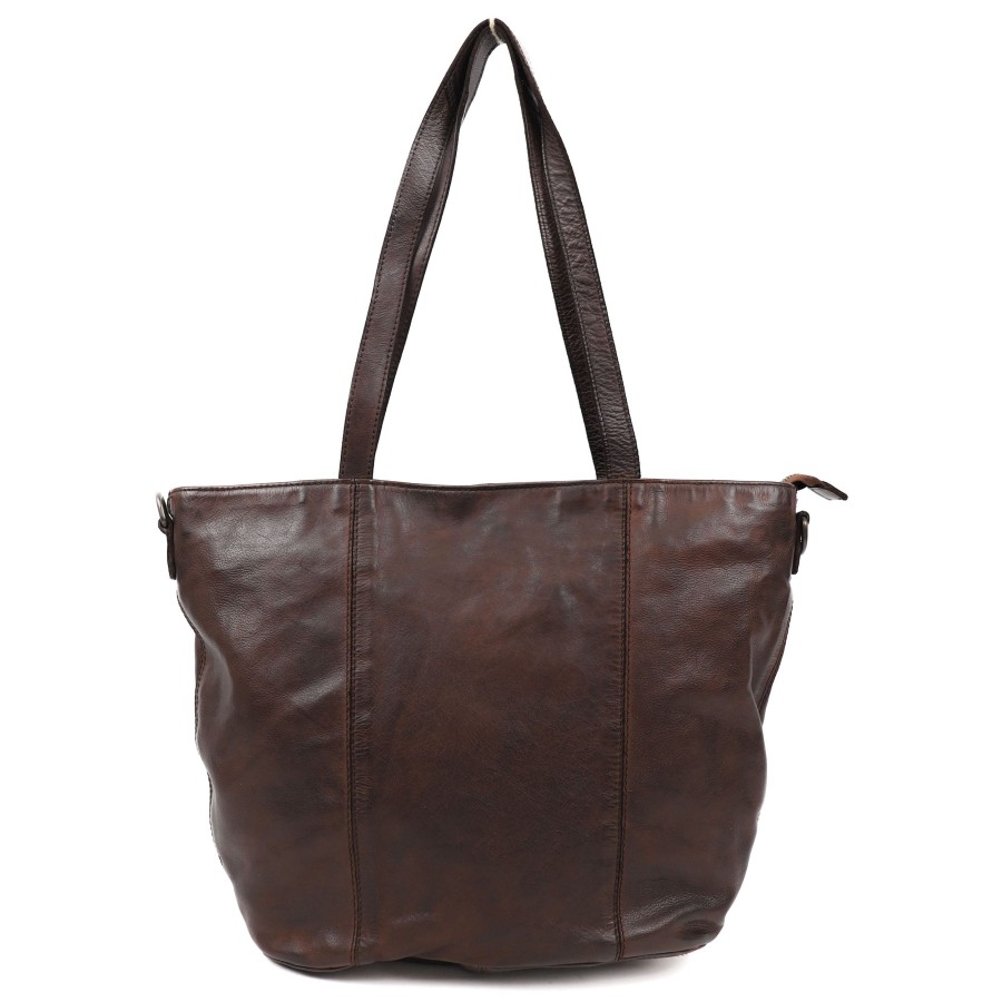 Bear Design Kleine Shoppers | Shopper 'Bibi' Bruin Donkerbruin