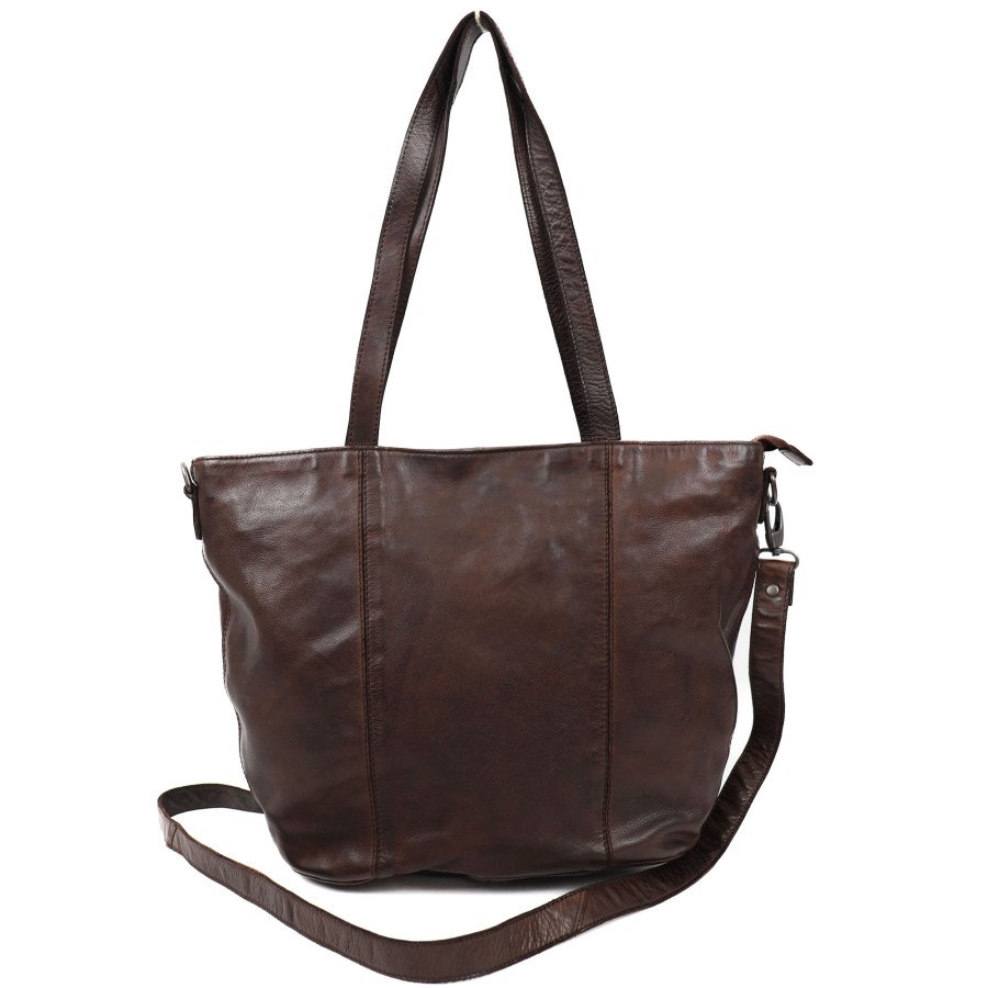 Bear Design Kleine Shoppers | Shopper 'Bibi' Bruin Donkerbruin