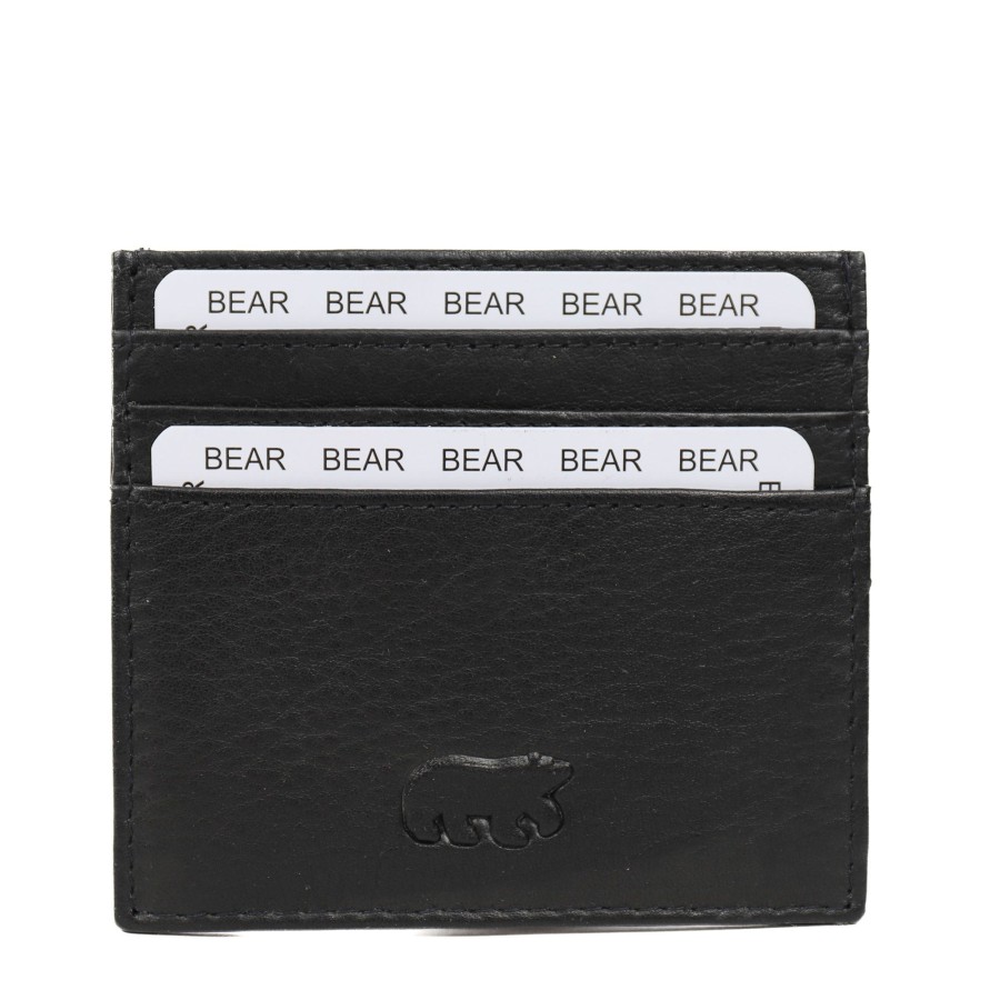 Bear Design Sleuteletuis & Klein Lederwaren | Pasjeshouder 'Maikel' Cp 5053 Zwart