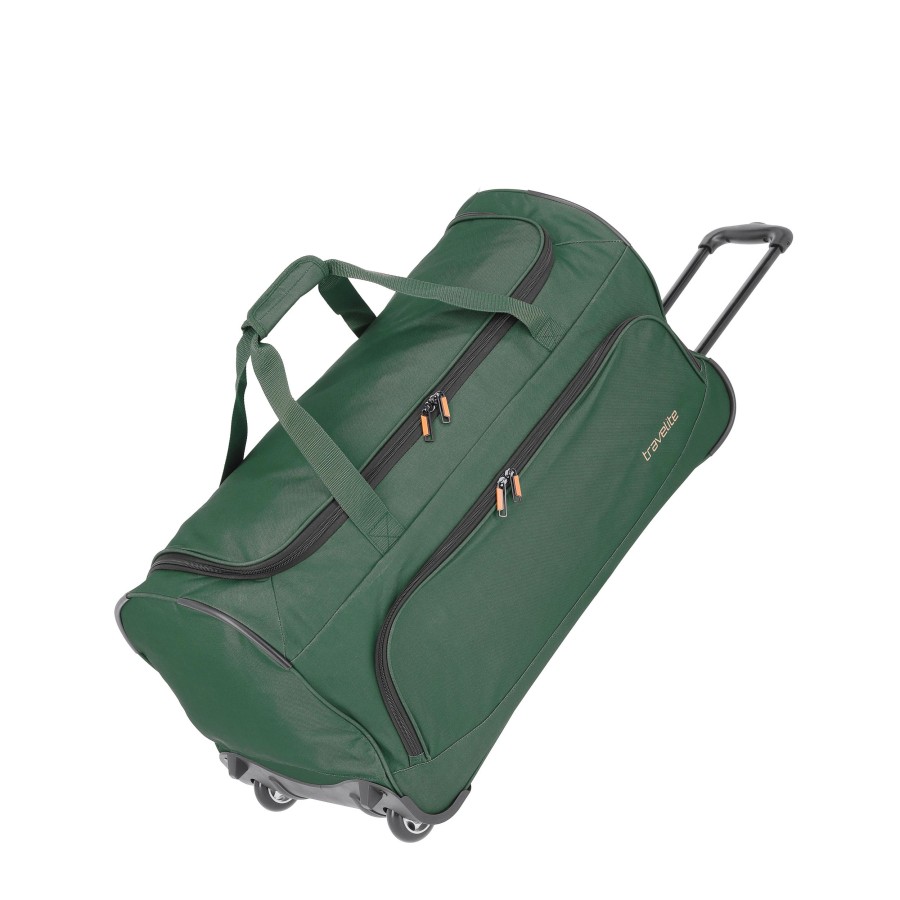 Travelite Autovakantie | Basics Fresh Trolley Travel Bag Dark Green