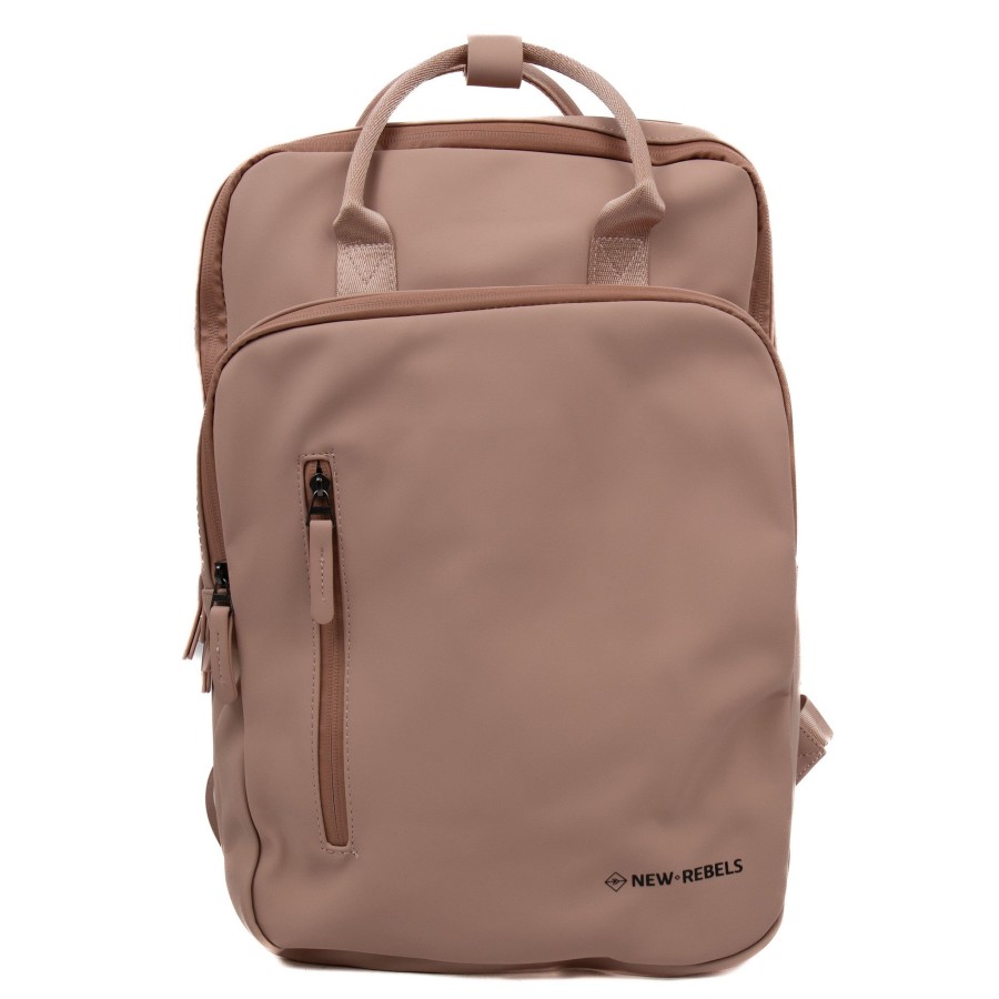 New Rebels Laptoptassen T/M 15,6 Inch | Rugzak 'Milwaukee' Roze