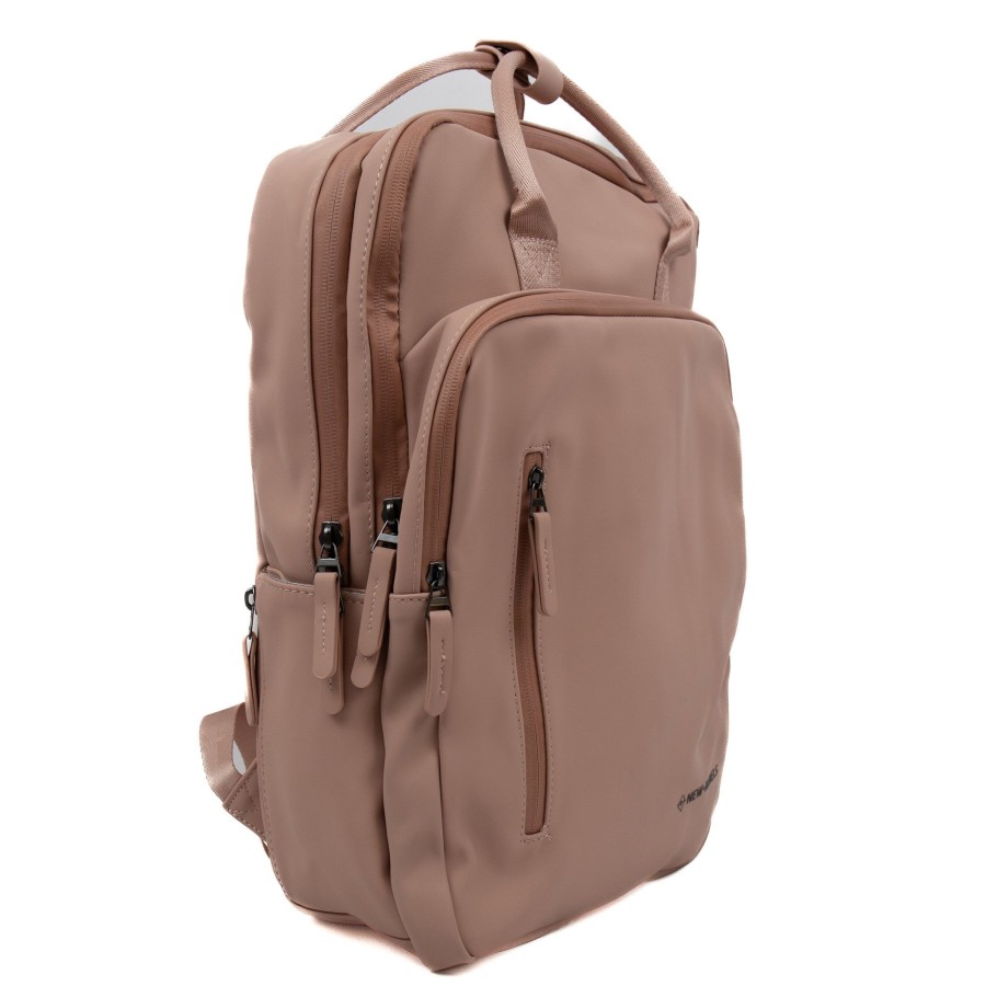 New Rebels Laptoptassen T/M 15,6 Inch | Rugzak 'Milwaukee' Roze