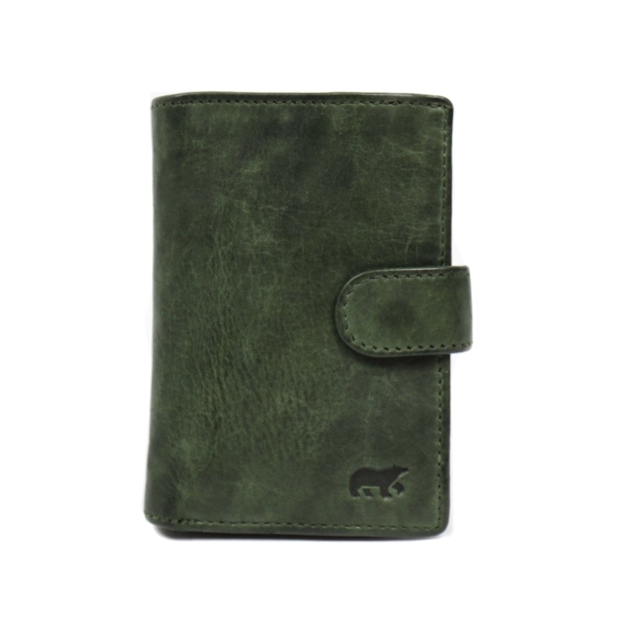 Bear Design Pasjeshouders | Pasjesmap 'Vic' Groen