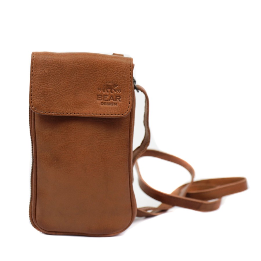 Bear Design Telefoontasjes | Telefoontasje 'Ahana' Cp 2106 Cognac
