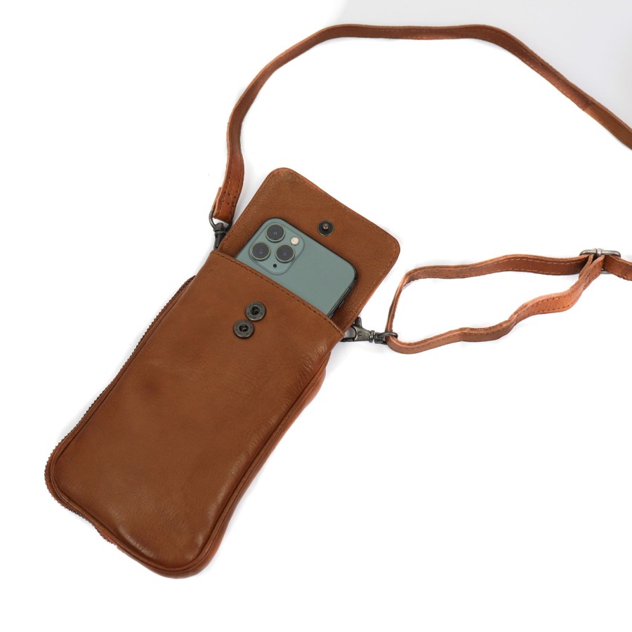 Bear Design Telefoontasjes | Telefoontasje 'Ahana' Cp 2106 Cognac