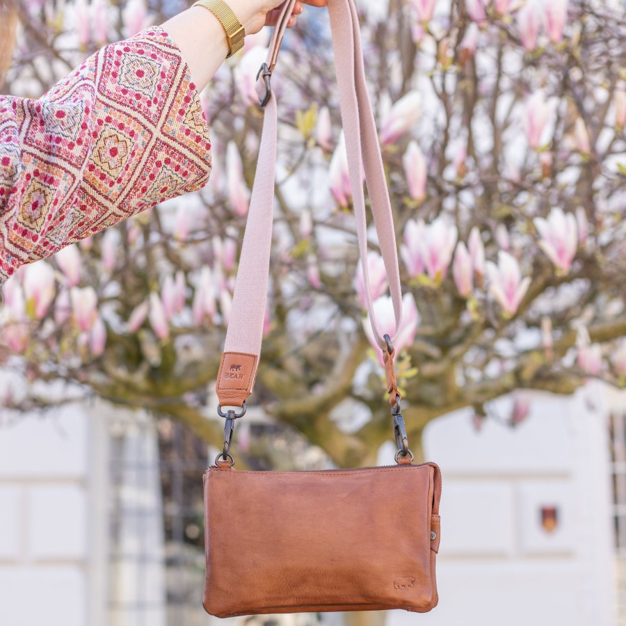 Bear Design Bag Straps | Bag Strap 'Puck' Roze