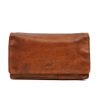 Bear Design Middelmaat Portemonnees | Overslag Portemonnee 'Emma' Cl 782 Rfid Cognac