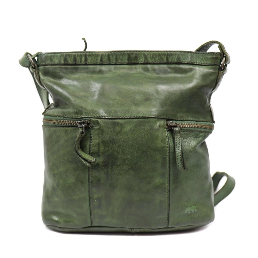 Bear Design Middelmaat Schoudertassen | Schoudertas 'Chessi' Cl 35556 Groen