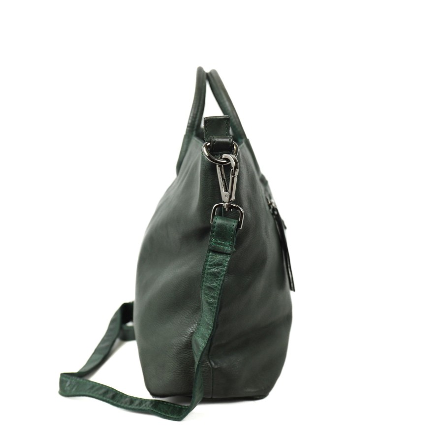 Bear Design Middelmaat Handtassen | Hand-/Schoudertas 'Jasmijn' L Groen