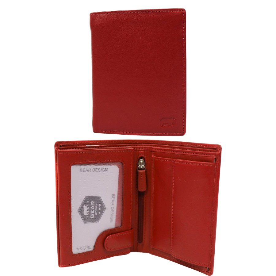 Bear Design Billfolds | Billfold 'Klaas' Rood
