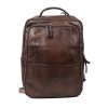 Bear Design Laptoptassen T/M 15,6 Inch | Laptop Rugzak 'Jayden' L Donker Bruin