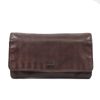 Bear Design Middelmaat Portemonnees | Overslag Portemonnee 'Noor' Cl 9918 Donkerbruin