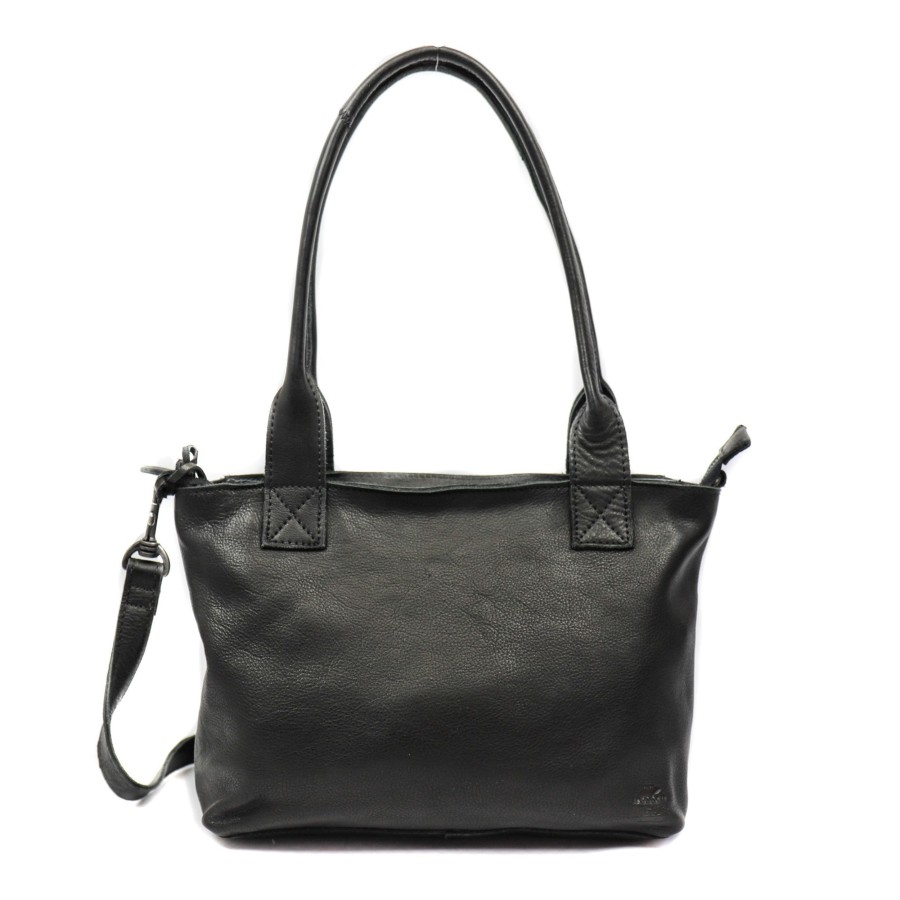 Bear Design Middelmaat Handtassen | Hand-/Schoudertas 'Katya' Zwart