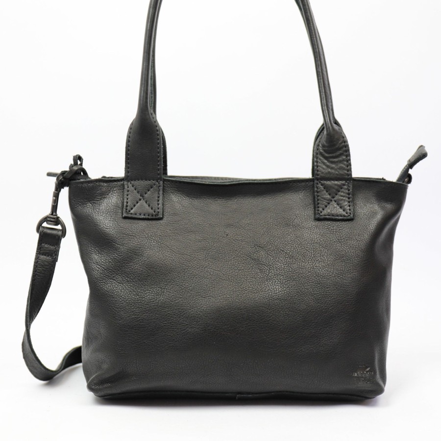 Bear Design Middelmaat Handtassen | Hand-/Schoudertas 'Katya' Zwart
