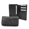 Bear Design Middelmaat Portemonnees | Overslag Portemonnee 'Emma' Zwart - Cl 782 Rfid Zwart (Cl)