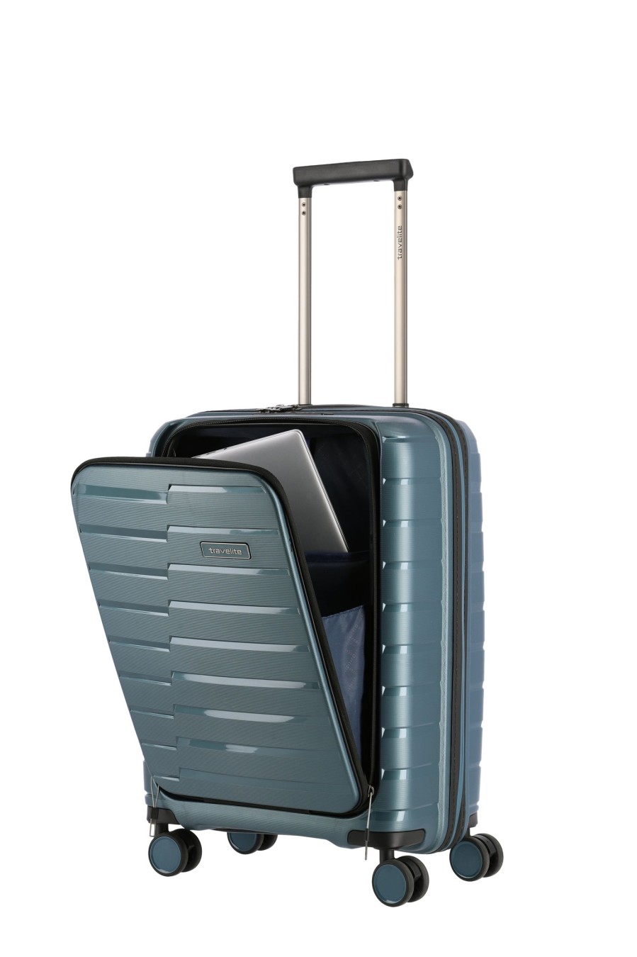 Travelite Handbagage Koffers | Air Base Trolley S+ Iceblue