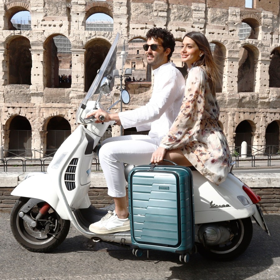 Travelite Handbagage Koffers | Air Base Trolley S+ Iceblue