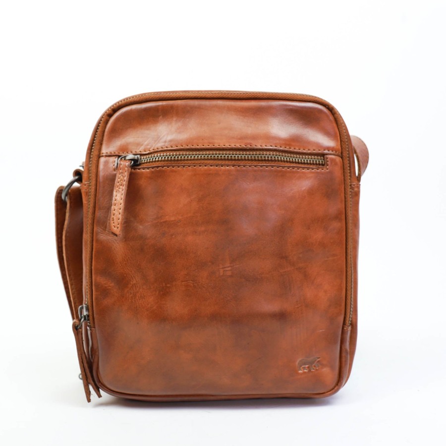 Bear Design Crossbody Tassen | Schoudertasje 'Luz' Cognac