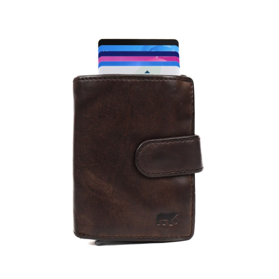 Bear Design Pasjeshouders | Pasjeshouder 'Bobby' Cl 15689 Donkerbruin